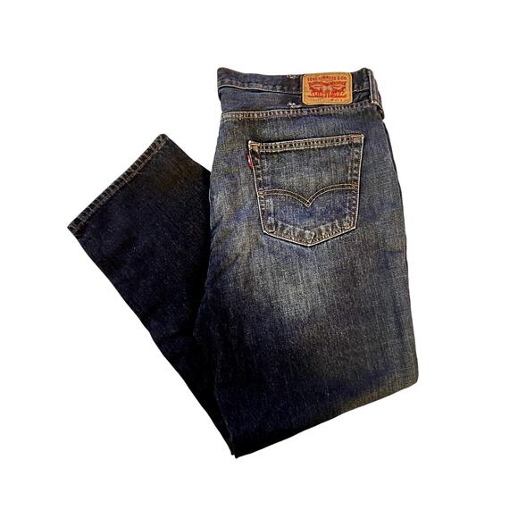 Levi's 541 Blue Jeans 42x30 Relaxed Fit Straight Leg Denim - Picture 1 of 4